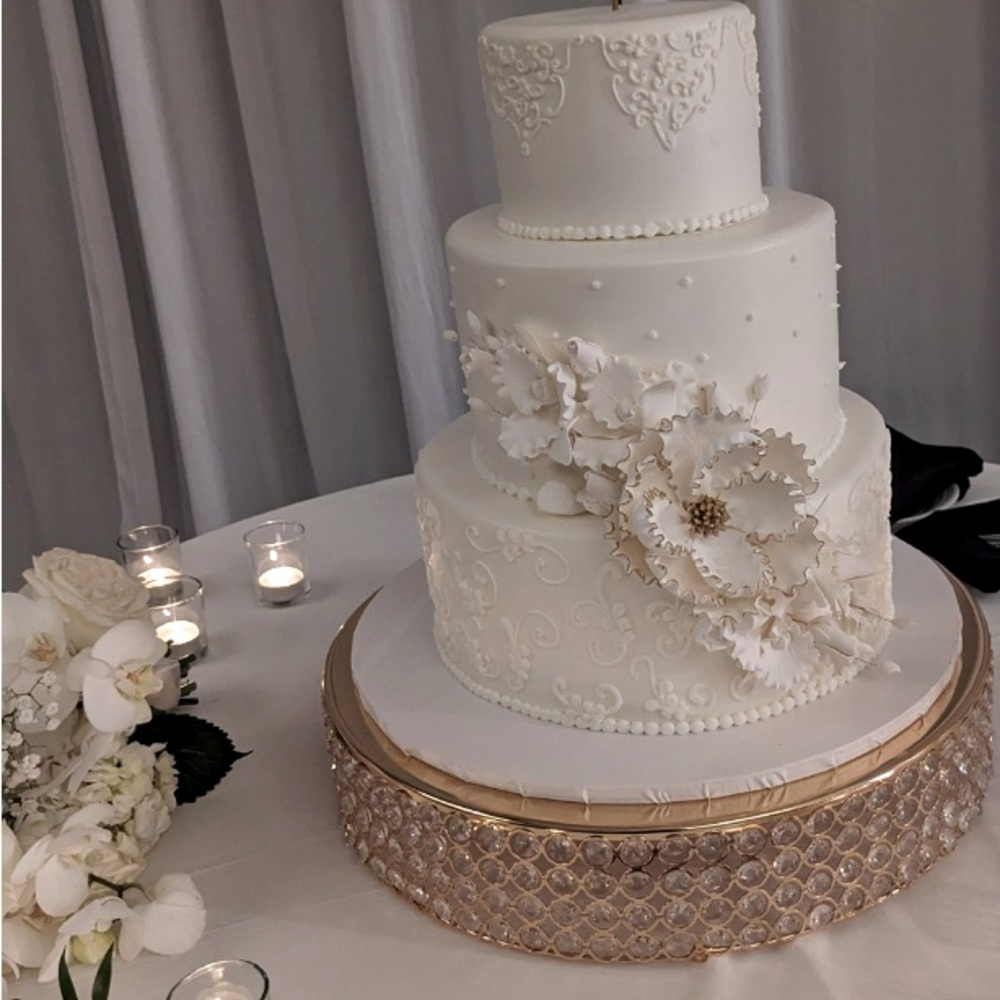18" Designer Crystal Diamond Cake Stand